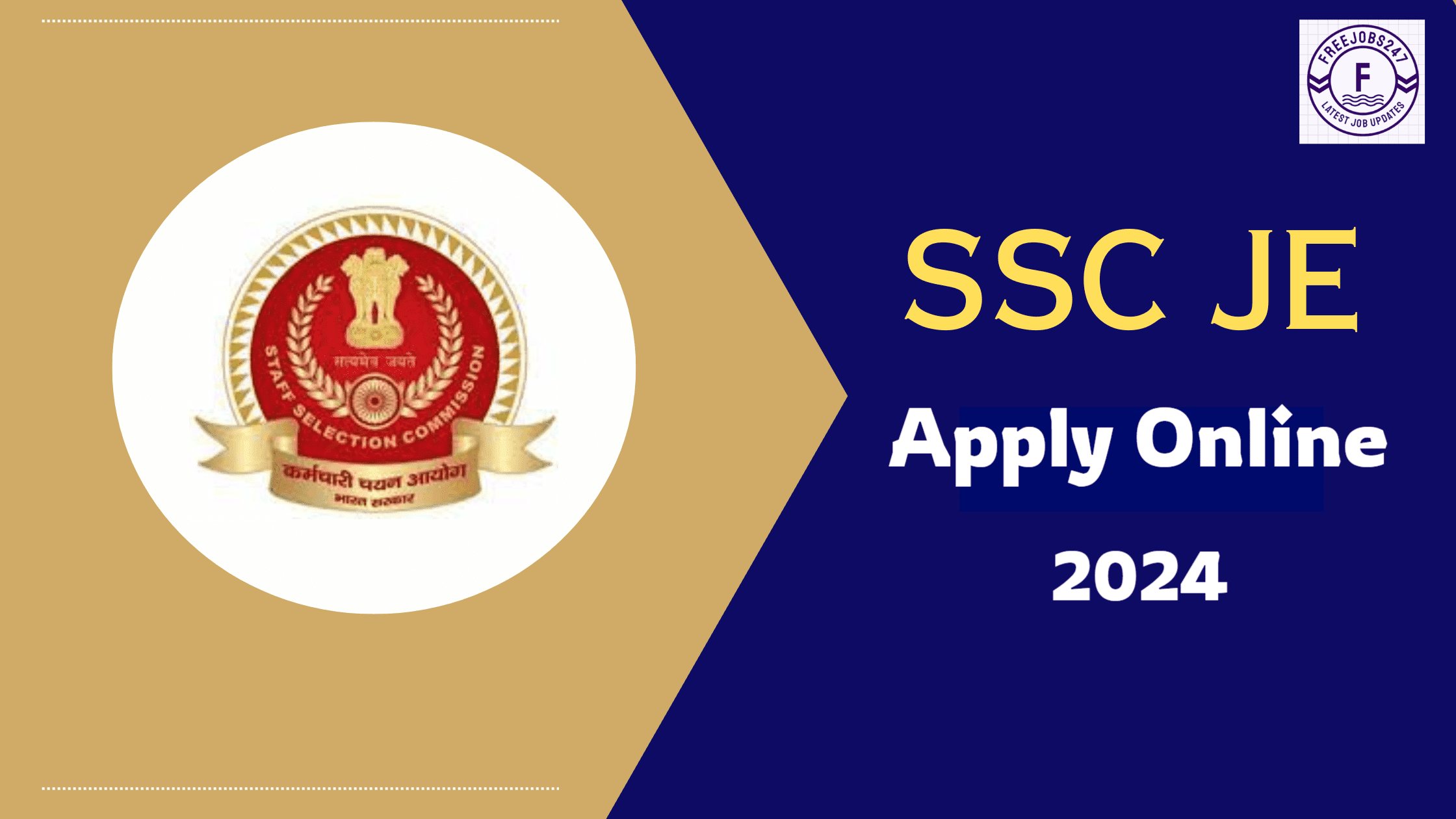 SSC JE Apply Online 2024