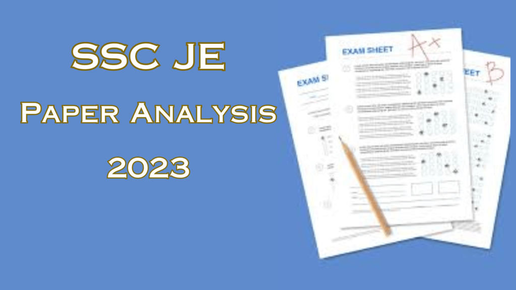 Ssc Je Paper Analysis