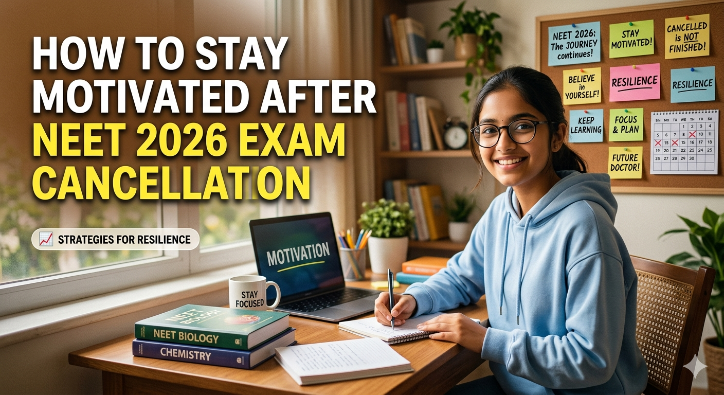 How to Stay Motivated After NEET 2026 Exam Cancellation