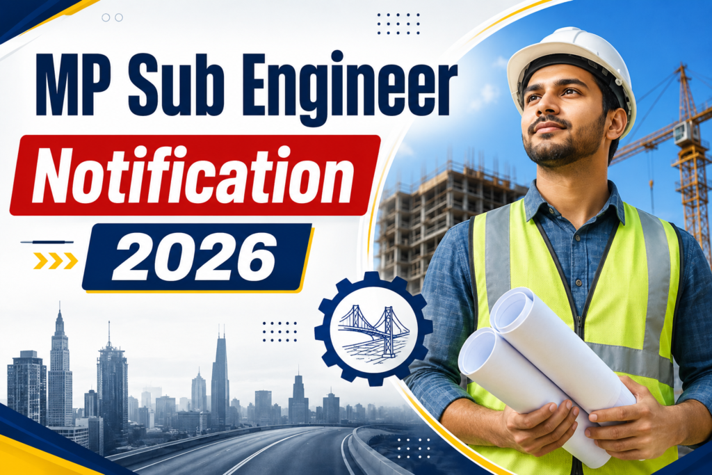 MP Sub Engineer Notification 2026