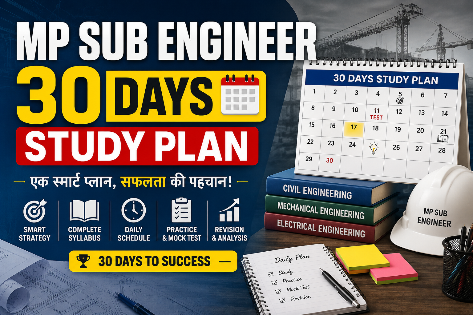 MP Sub Engineer 30 Days Study Plan