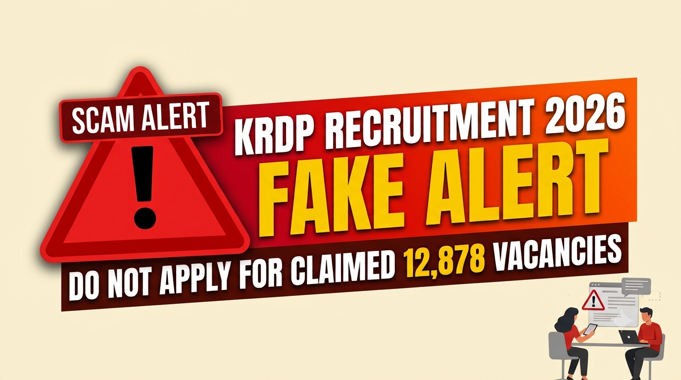 KRDP Recruitment 2026 Fake Alert