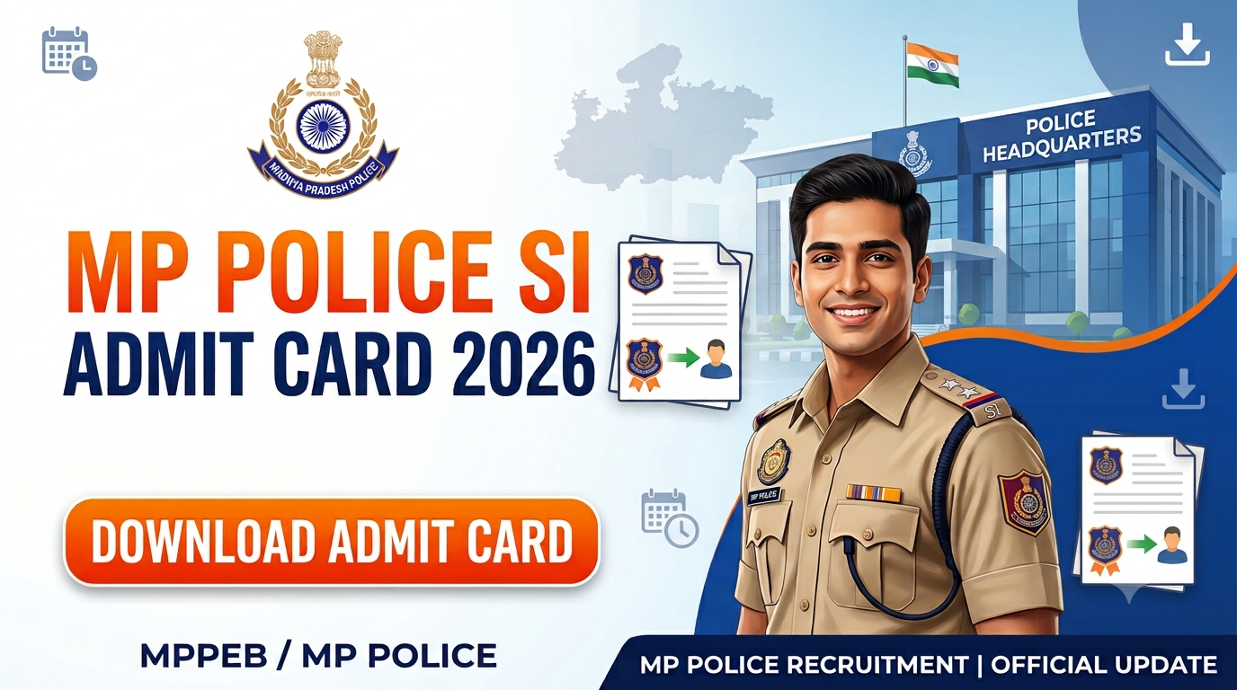 MP Police SI Admit Card 2026